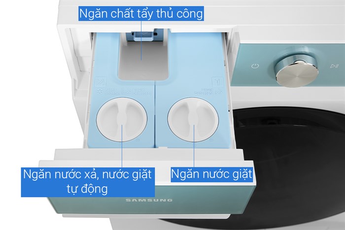 Máy Giặt Sấy Samsung Bespoke AI Inverter Giặt 14 Kg - Sấy 8 Kg WD14BB944DGMSV